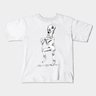 Hungry Zombie Walking Kids T-Shirt